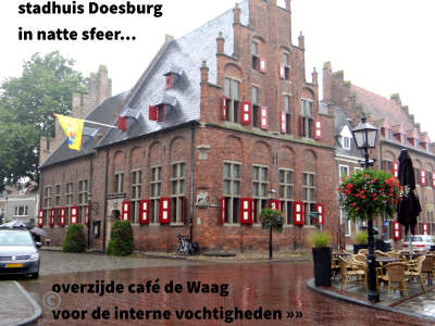 stadhuis Doesburg iets groter en iets natter